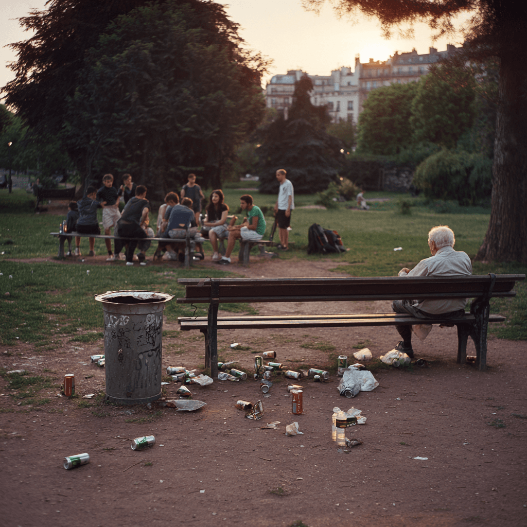 Aperçu : Parc public — Fin d'après-midi